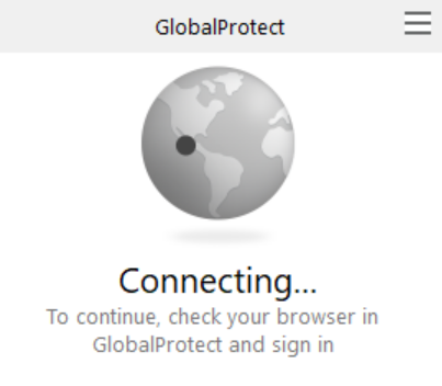 GlobalProtect VPN Connecting